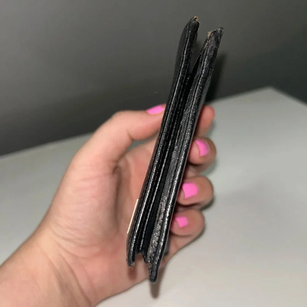 Givenchy Black Leather Bifold Wallet
